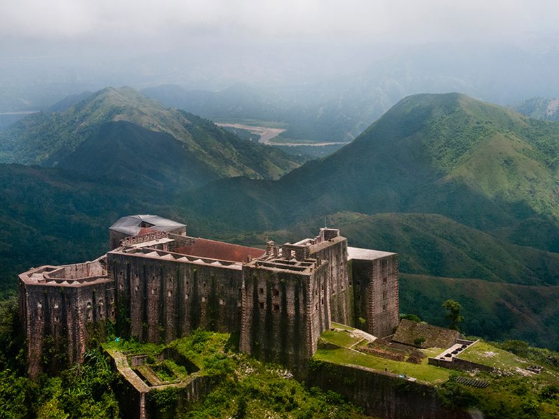 The Citadelle fortress in northern Haiti is five miles uphill from the town of Milot.